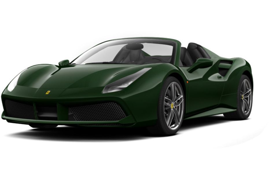 Ferrari 488 Spider Verde British