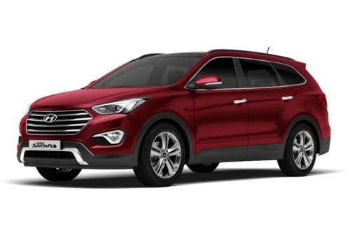 Hyundai Grand Santa Fe Red Merlot
