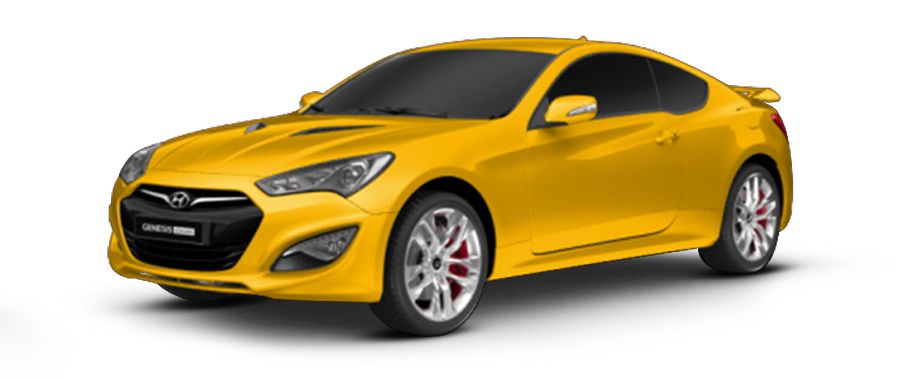 Hyundai Genesis Coupe Dynamic Yellow