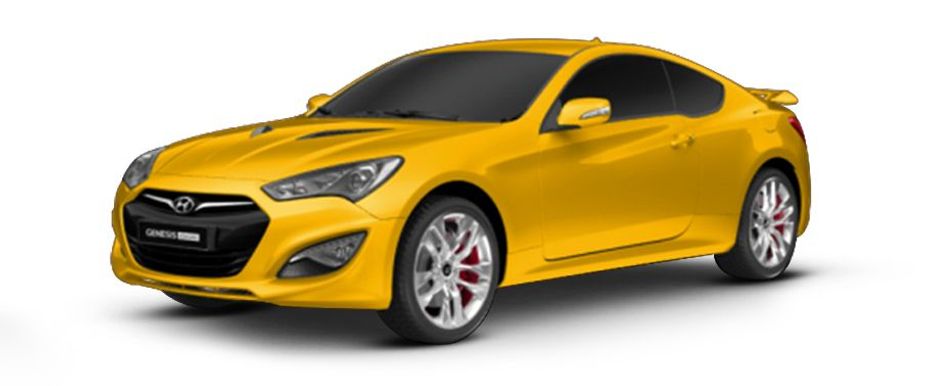 Hyundai Genesis Coupe Dynamic Yellow