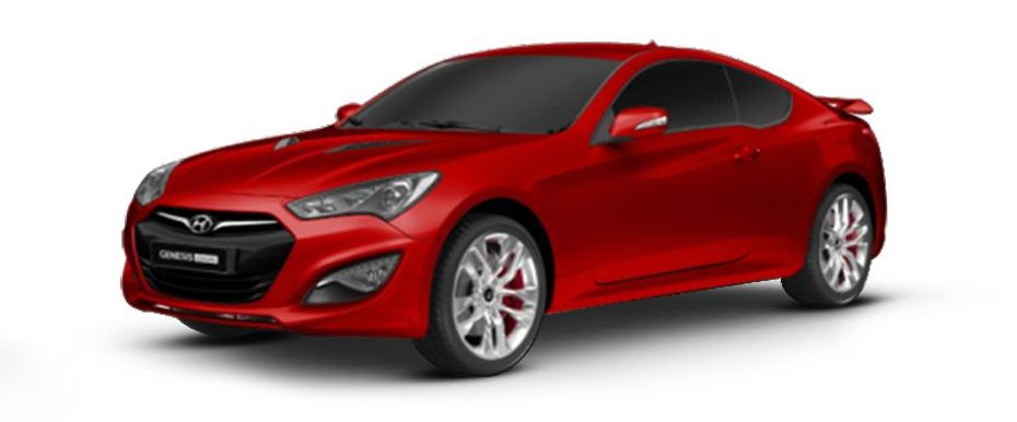 Hyundai Genesis Coupe Super Red