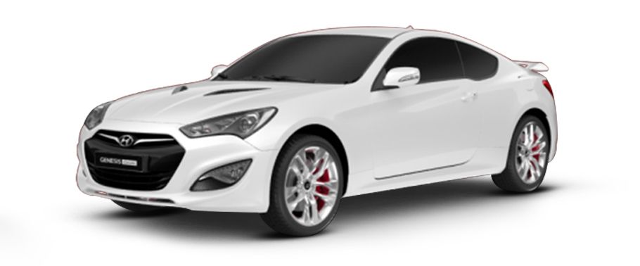 Hyundai Genesis Coupe White Frost