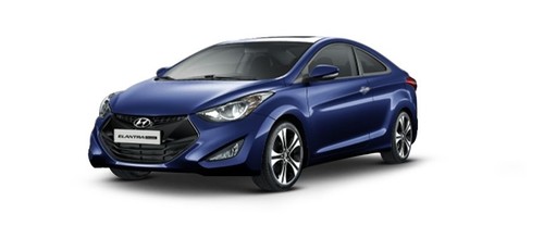 Hyundai Elantra Coupe Santorini Blue