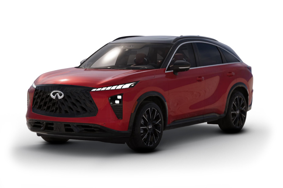 Infiniti QX65 Sunfire Red Black Obsidian Two-Tone