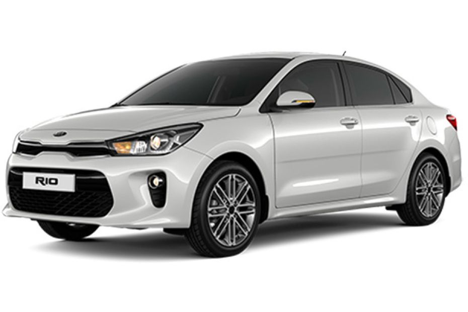 KIA Rio 4-Door Snow White Pearl