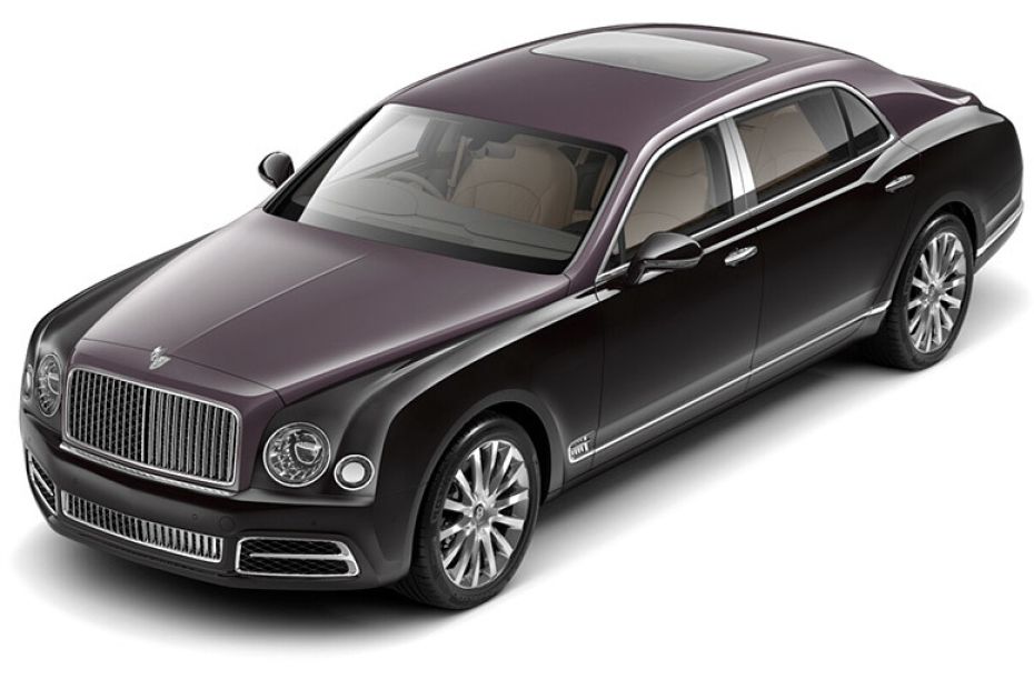 Bentley Mulsanne Pale Velvet Over Black Velvet