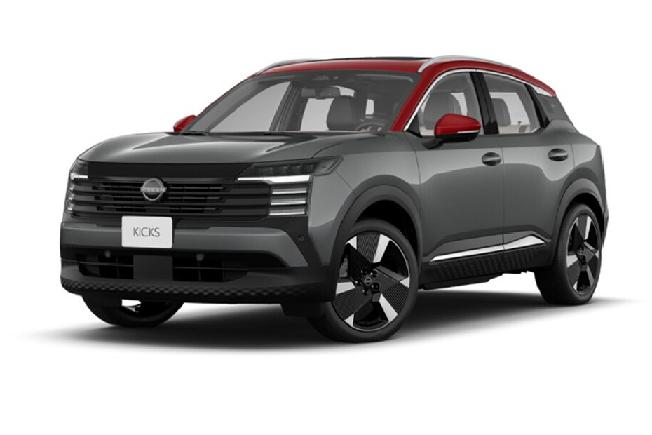 Nissan Kicks Gun Metal Scarlet Amber