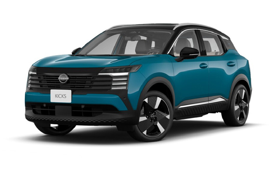 Nissan Kicks Arctic Ice Blue Super Black