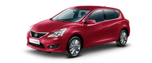 Nissan Tiida Dark Red Nah