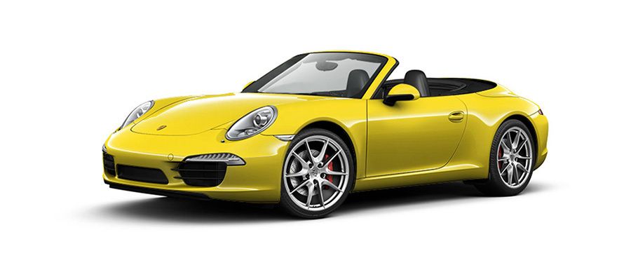 Porsche 911 Carrera S Cabriolet Racing Yellow
