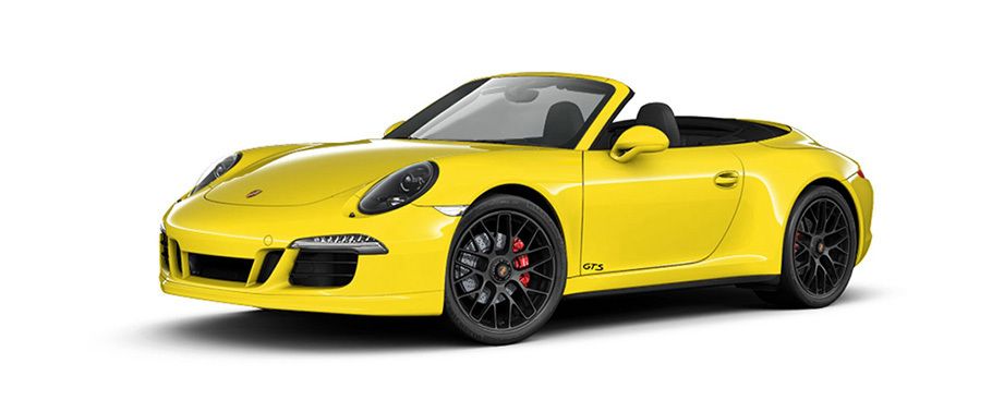 Porsche 911 Carrera 4 GTS Cabriolet Racing Yellow