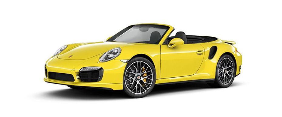 Porsche 911 Turbo S Cabriolet Racing Yellow