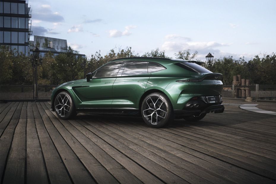 Rear Cross Side View of Aston Martin DBX