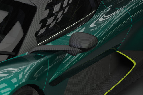 Aston Martin Valhalla Drivers Side Mirror Front Angle