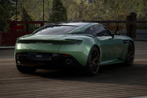 DB12 Rear angle view
