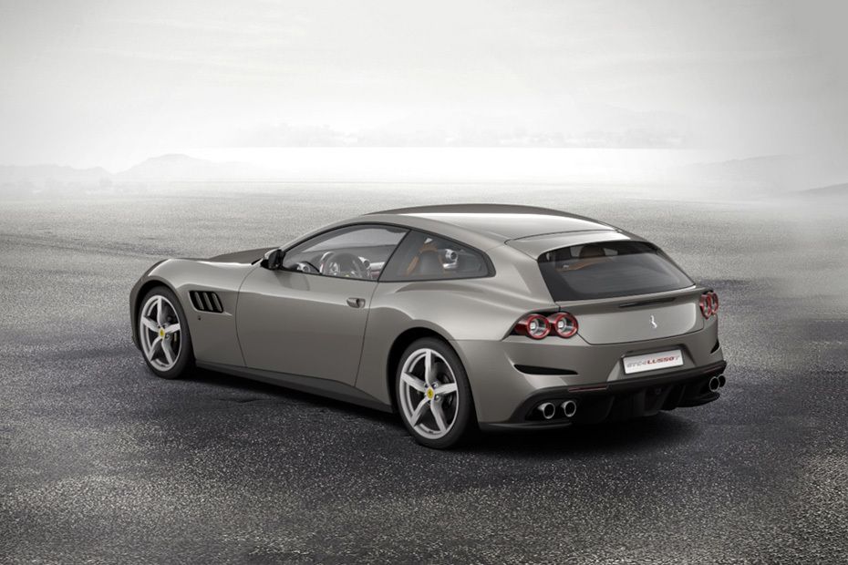Rear Cross Side View of Ferrari GTC4Lusso T