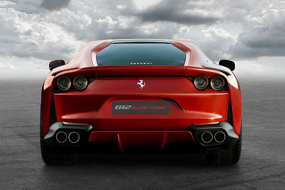 Full Rear View of Ferrari 812 Superfast