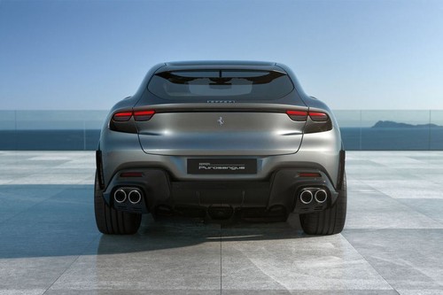 Full Rear View of Ferrari Purosangue