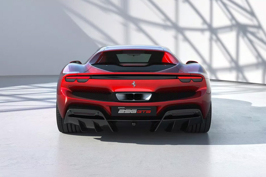 Full Rear View of Ferrari 296 GTB