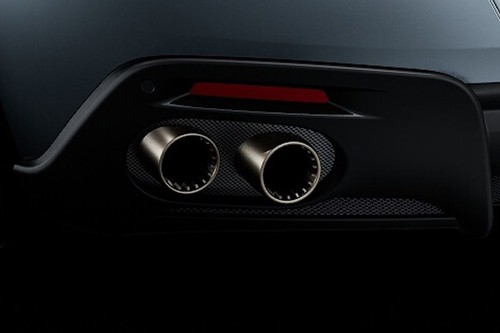 Exhaust Pipe of Ferrari Roma Spider