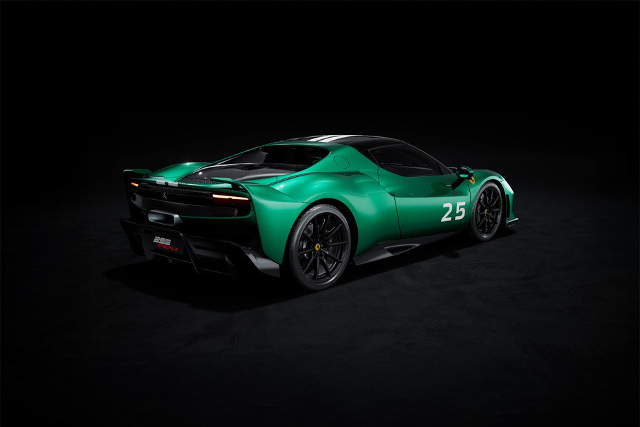 296 Speciale Rear angle view