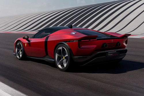 Rear Cross Side View of Ferrari 849 Testarossa