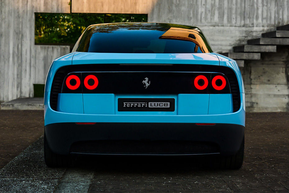 Full Rear View of Ferrari Luce