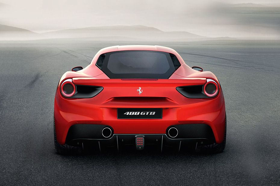 Full Rear View of Ferrari 488 GTB
