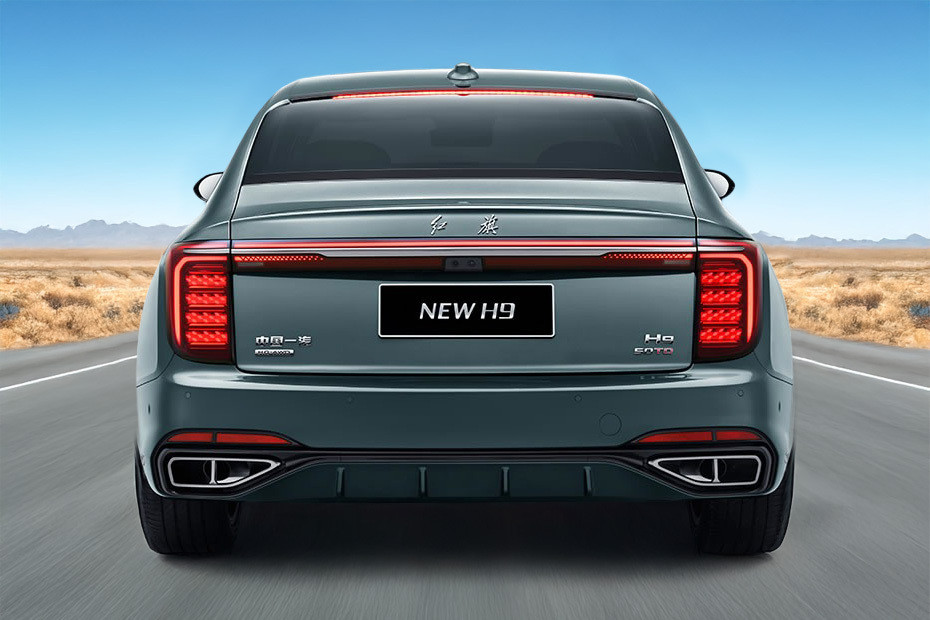 Full Rear View of Hongqi H9