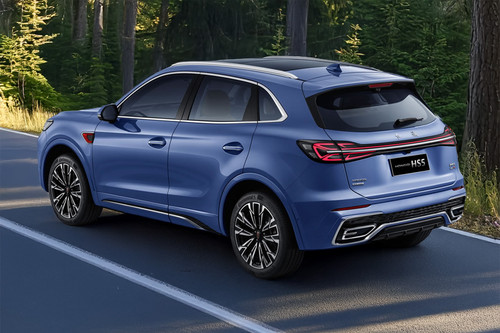 Rear Cross Side View of Hongqi HS5