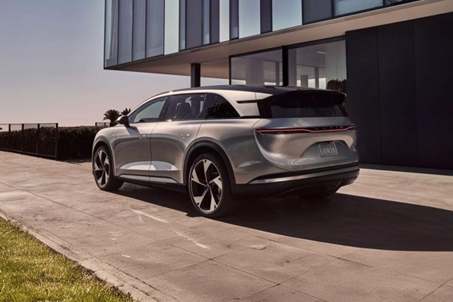 Rear Cross Side View of Lucid Gravity