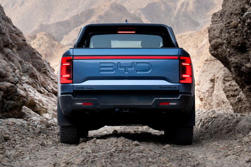 Full Rear View of BYD Shark 6