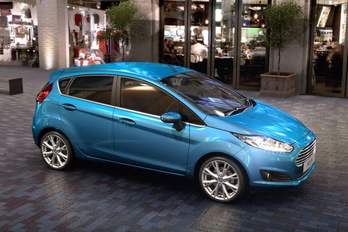 Ford Fiesta Front Cross Side View