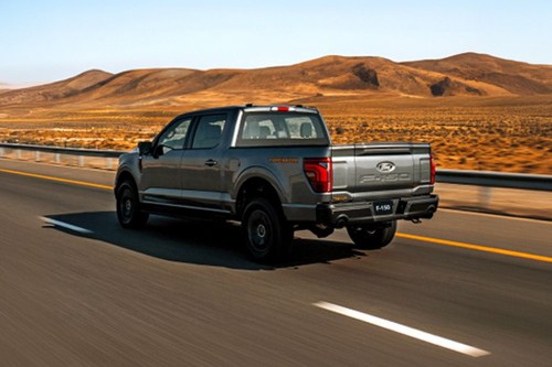 Rear Cross View of Ford F-150