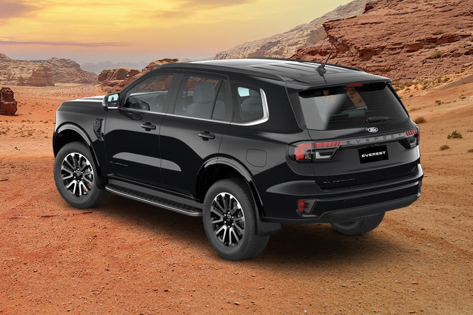 Rear Cross Side View of Ford Everest