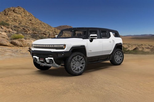 HUMMER EV Front angle low view
