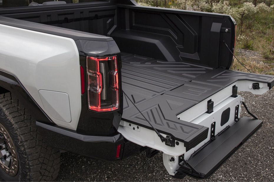 Trunk Open Closer View of Hummer EV Pickup