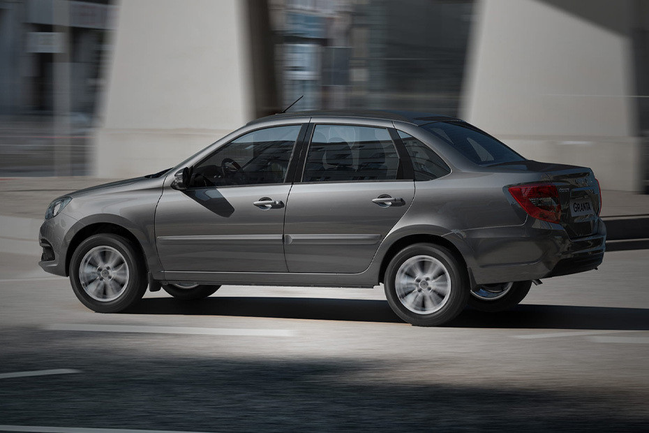 Rear Cross View of Lada Granta Sedan