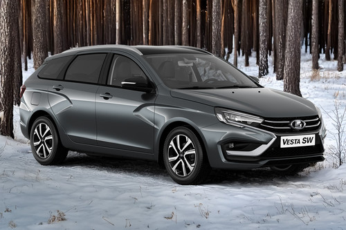 Lada Vesta SW Front Cross Side View