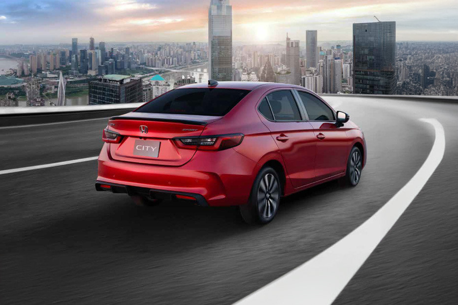 City Rear angle view