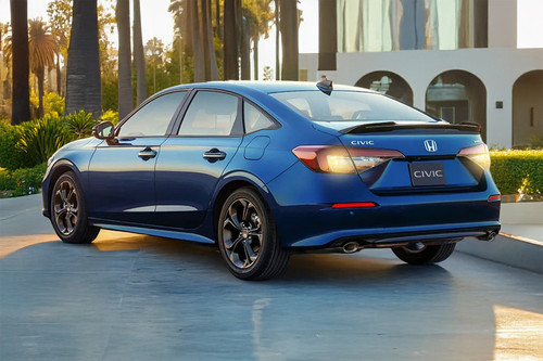 Rear Cross Side View of Honda Civic