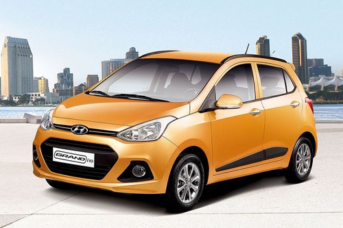 Grand i10 5DR Front angle low view