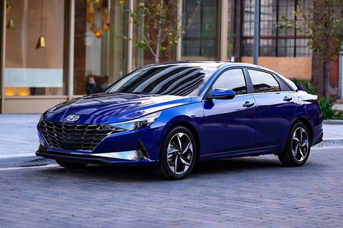 Elantra (2021-2024) Front angle low view