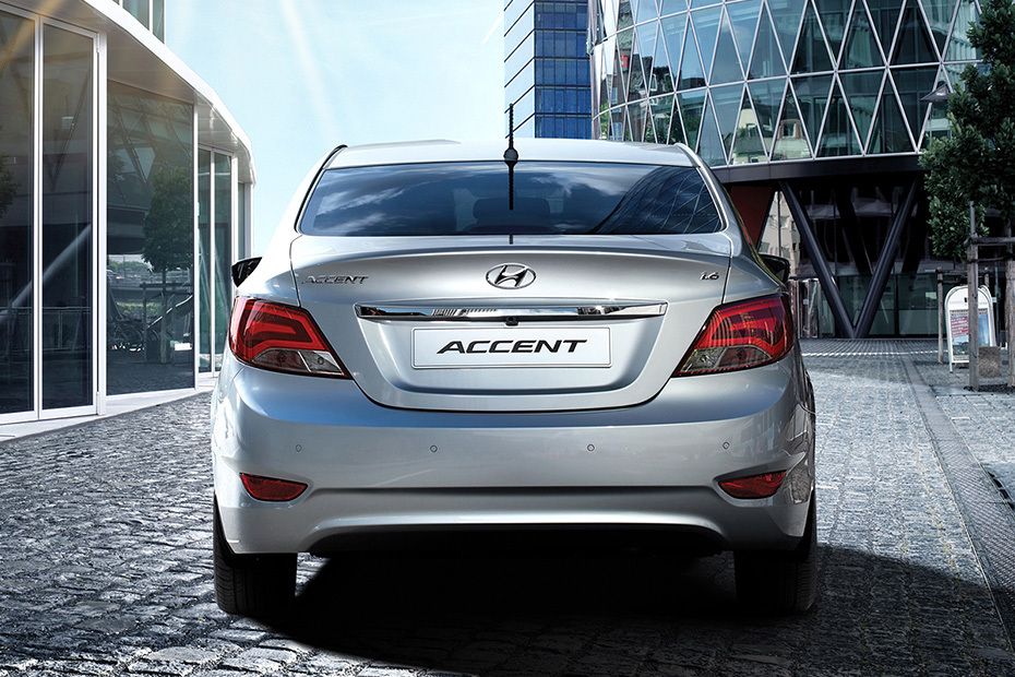 Full Rear View of Hyundai Accent (2012-2021)