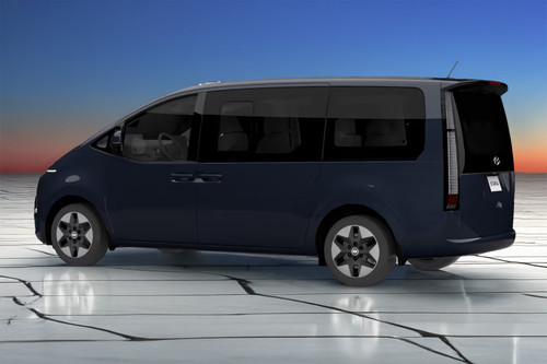 Rear Cross View of Hyundai Staria