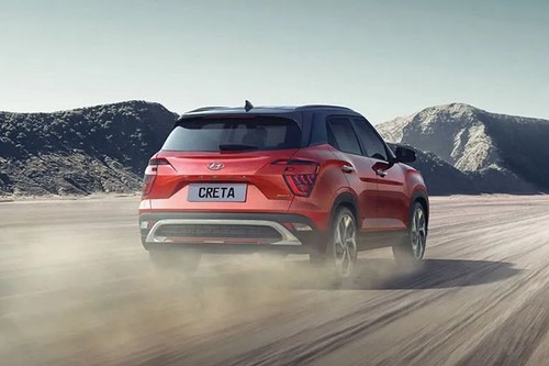 Rear Medium View of Hyundai Creta (2023-2024)