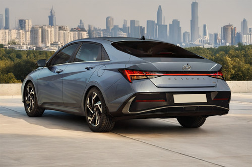 Rear Medium View of Hyundai Elantra