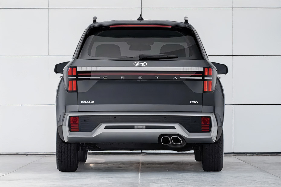 Full Rear View of Hyundai Creta Grand