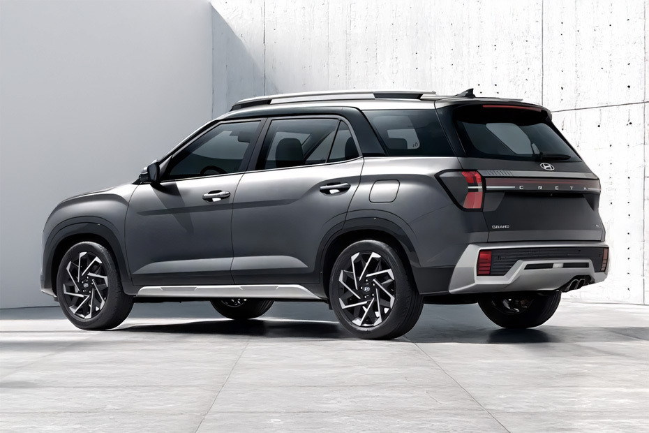 Rear Cross Side View of Hyundai Creta Grand