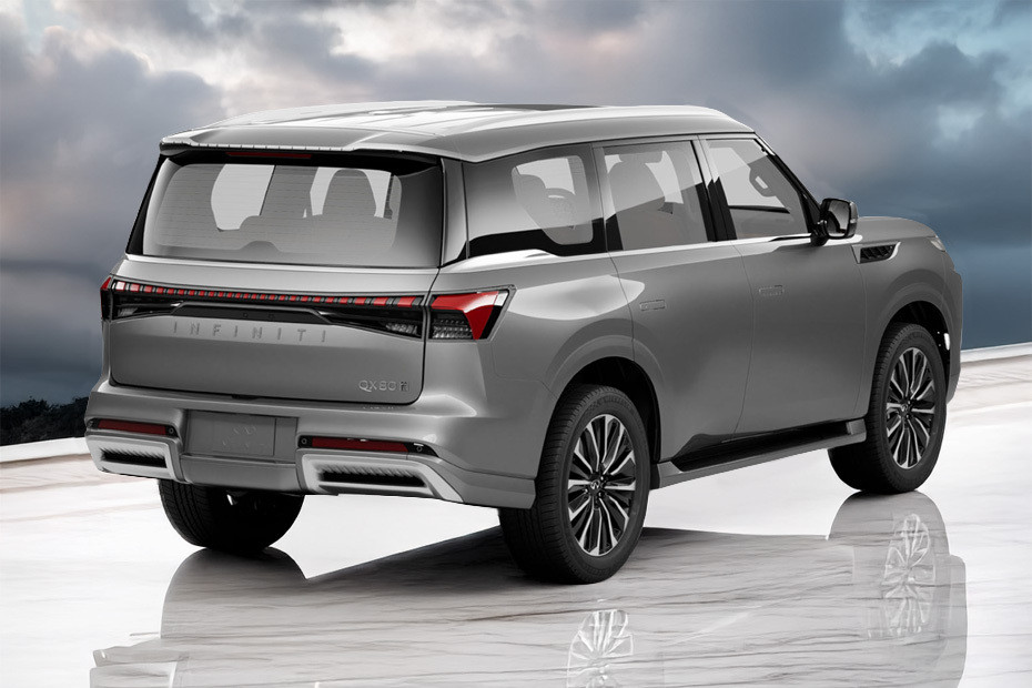 QX80 Rear angle view